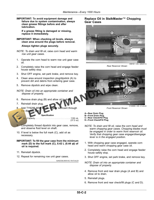 John Deere C6R, C8R, C12R, C16R, C18R Rigid Corn Heads Operator Manual OMDXE10802 5 John Deere C6R, C8R, C12R, C16R, C18R Rigid Corn Heads Operator Manual OMDXE10802-3