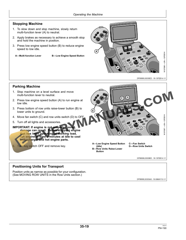 John Deere CP690 Cotton Picker Operator Manual OMKK33832 4 John Deere CP690 Cotton Picker Operator Manual OMKK33832-2