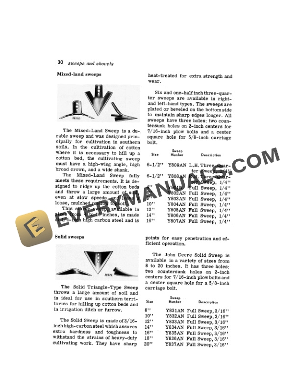 John Deere H2 1 One Row or Two Row Hi Crop CULTIVATOR Operator Manual OMN97533N 3