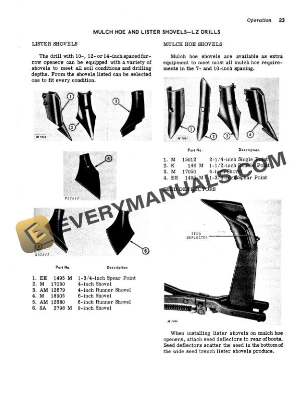 John Deere LL LZ HZ PRESS GRAIN DRILL Operator Manual OMN159295 2