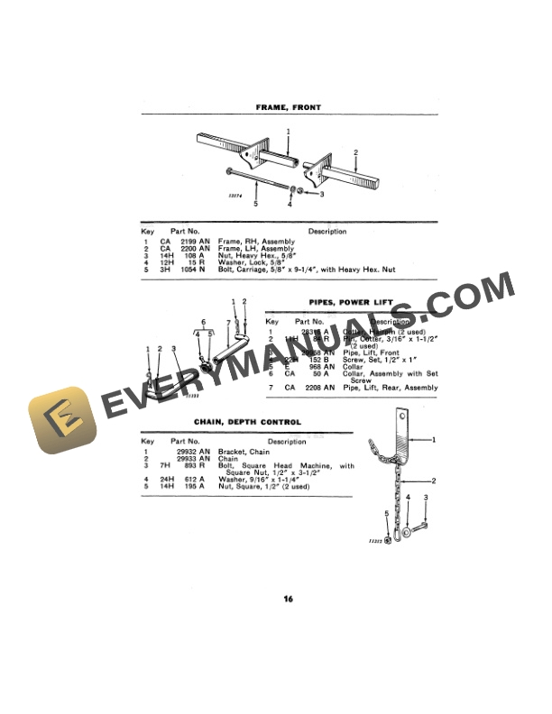 John Deere M10A SERIES TRACTOR CULTIVATOR Operator Manual OMN51149 3