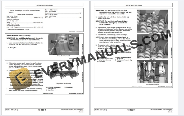 John Deere PowerTech Plus E 6135 13.5L Base Diesel Engine Component Technical Manual CTM415 PDF 5 John Deere PowerTech Plus E 6135 13.5L Base Diesel Engine Component Technical Manual CTM415 PDF - Image 3