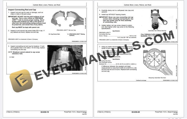 John Deere PowerTech Plus E 6135 13.5L Base Diesel Engine Component Technical Manual CTM415 PDF 6 John Deere PowerTech Plus E 6135 13.5L Base Diesel Engine Component Technical Manual CTM415 PDF - Image 4