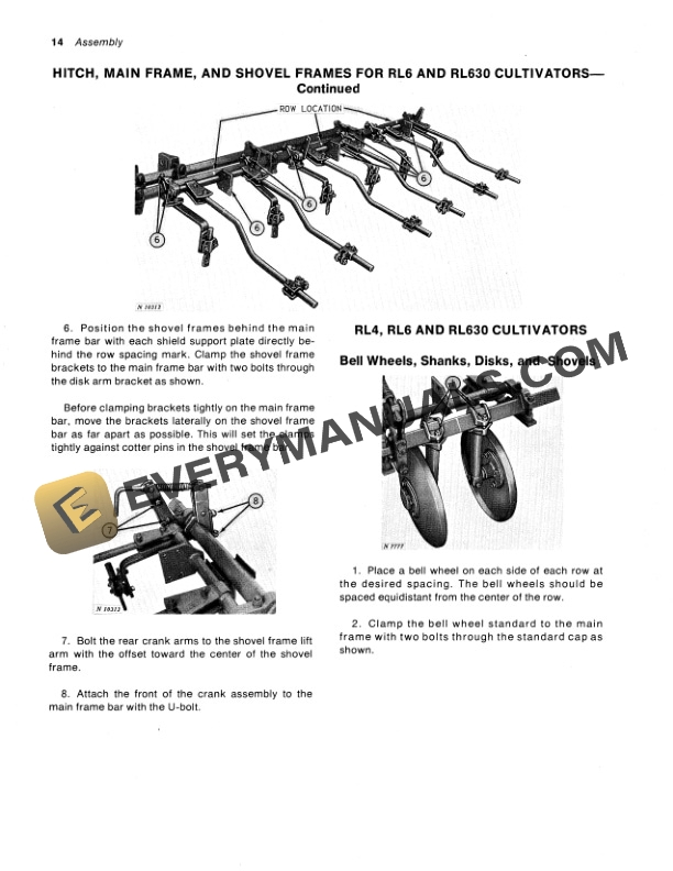 John Deere RL4 RL6 RL630 LISTED CROP CULTIVATOR Operator Manual OMN159310 3