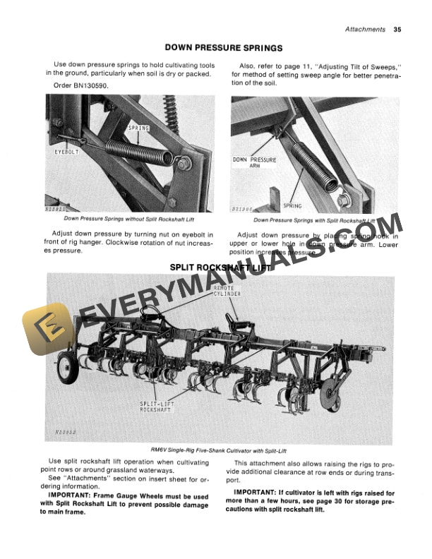 John Deere RM FOUR SIX EIGHT AND TWELVE Operator Manual OMN159298 3
