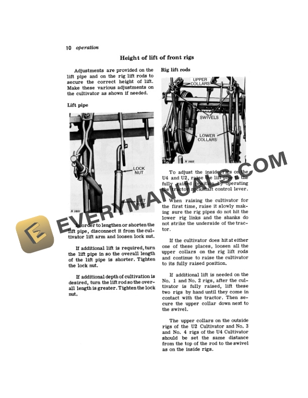 John Deere U2 TWO ROW U4 FOUR ROW ROW CROP CULTIVATOR Operator Manual OMN97546N 2
