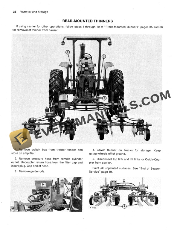 John Deere 100K SYNCHRONOUS THINNER Operator Manual OMN159246-3