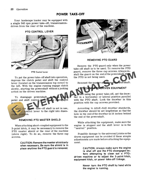 John Deere 1010 Landscape Loader Operator Manual OMT19437-2
