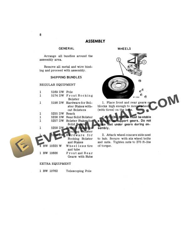 John Deere 1074 HEAVY-DUTY WAGON Operator Manual OMW12355-3