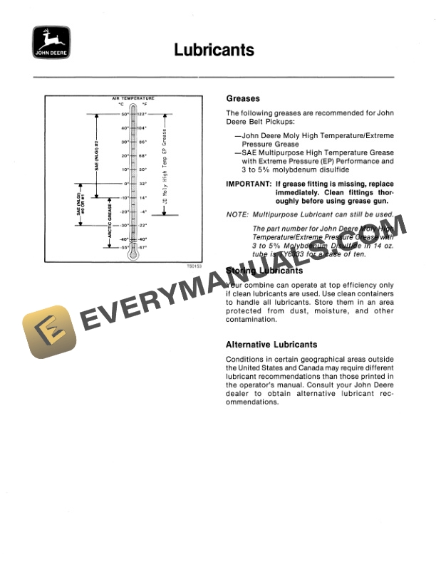 John Deere 110-, 132-, AND 154-INCH THREE Operator Manual OMH116952-2