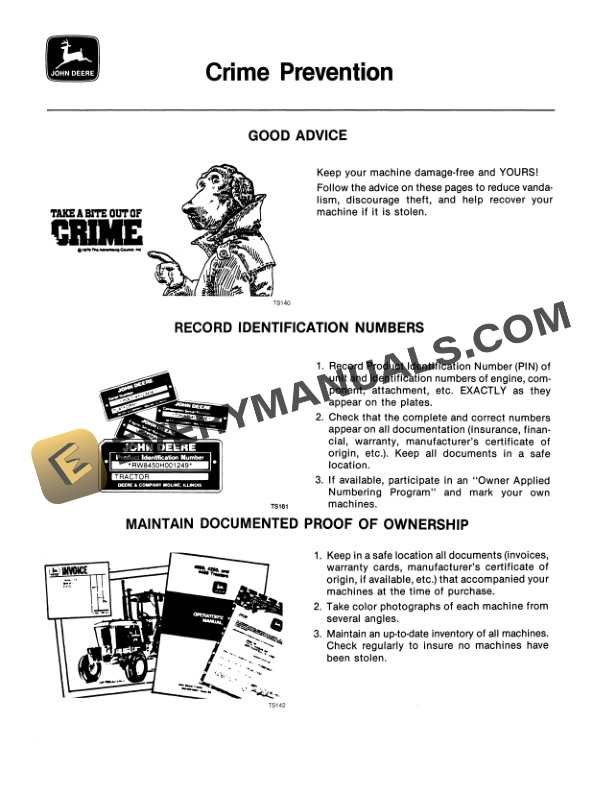John Deere 110-, 132-, AND 154-INCH THREE Operator Manual OMH124034-3
