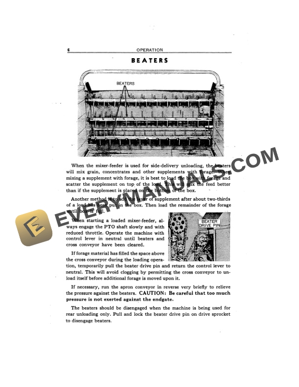 John Deere 110 CHUCK WAGON MIXER-FEEDER Operator Manual OMC43759-2