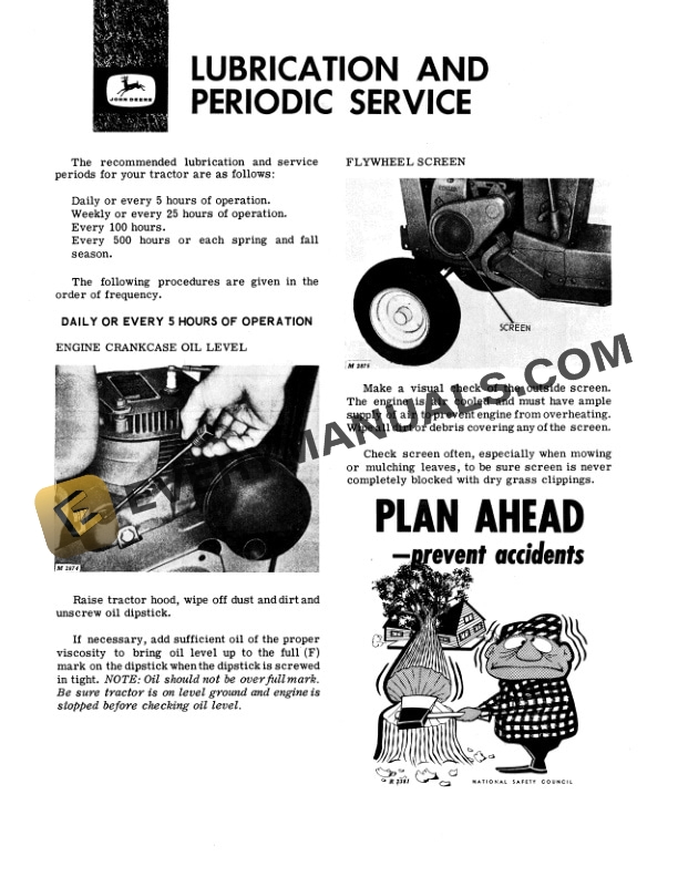 John Deere 110 Series Lawn and Garden Tractor Operator Manual OMM40682-2