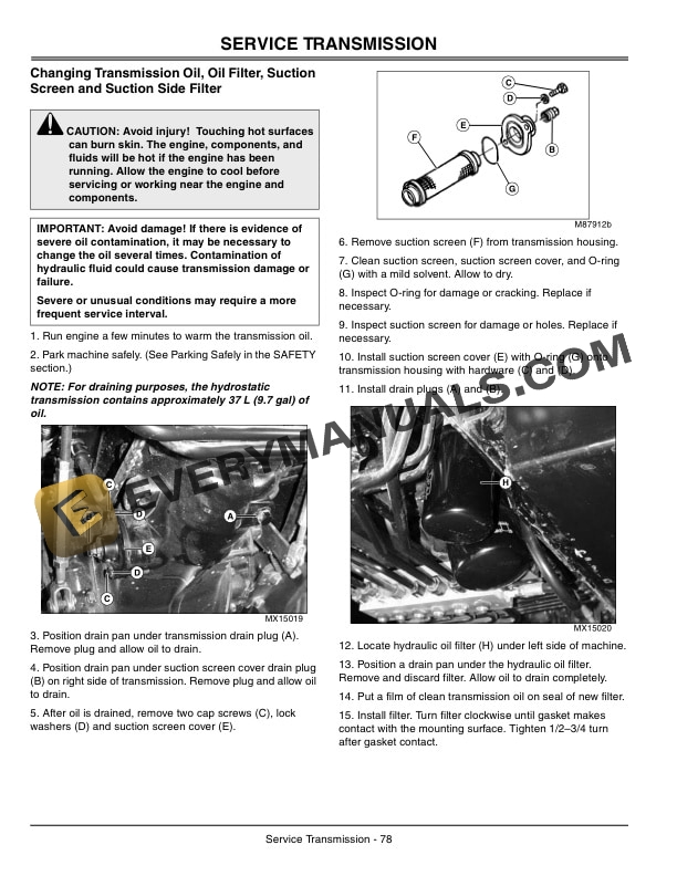 John Deere 110 Tractor Loader Backhoe Operator Manual OMLVU18410-3
