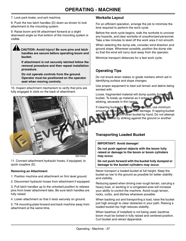 John Deere 110 Tractor Loader Backhoe Operator Manual OMLVU19603 4 John Deere 110 Tractor Loader Backhoe Operator Manual OMLVU19603-2