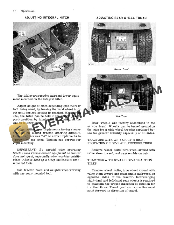 John Deere 110 and 112 Lawn and Garden Tractors Operator Manual OMM44260-2