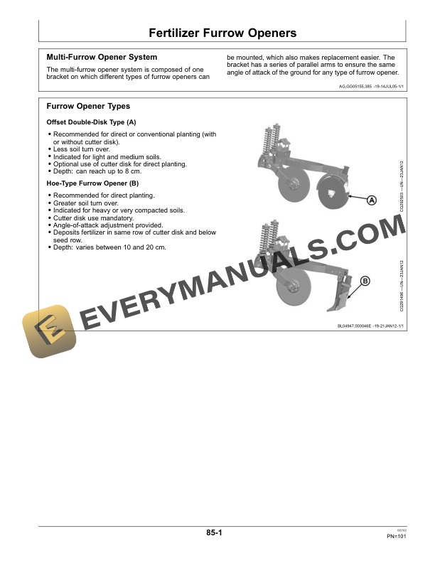 John Deere 1107, 1109, 1111, 1113 Planter Operator Manual OMAX10341 5 John Deere 1107 (090087-099999), 1109 (090455 Operator Manual OMAX10341-3
