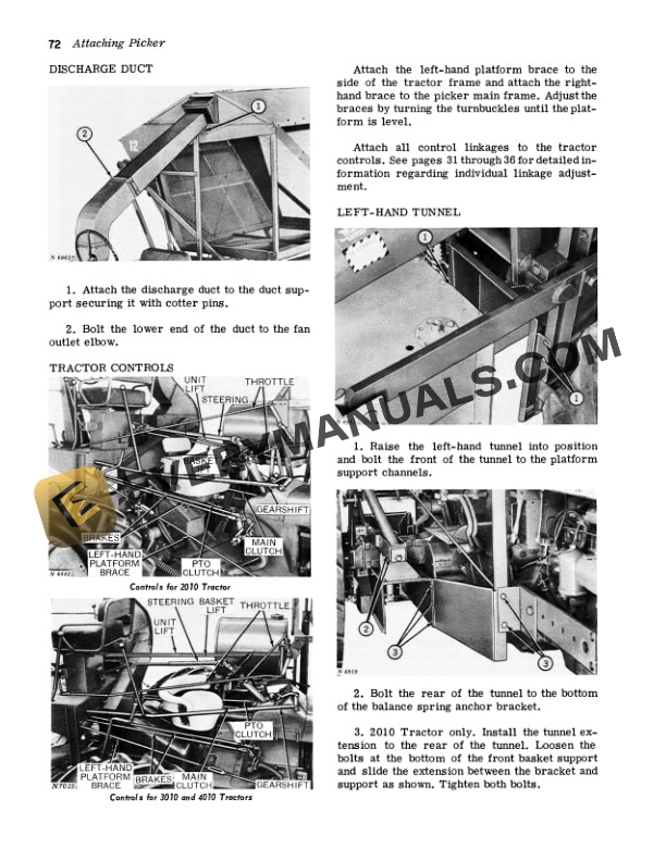 John Deere 12 One-Row Cotton Picker Operator Manual OMN97598N-3