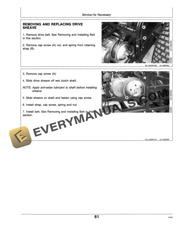 John Deere 1200 Bunker and Field Rakes Operator Manual OMET16530-3