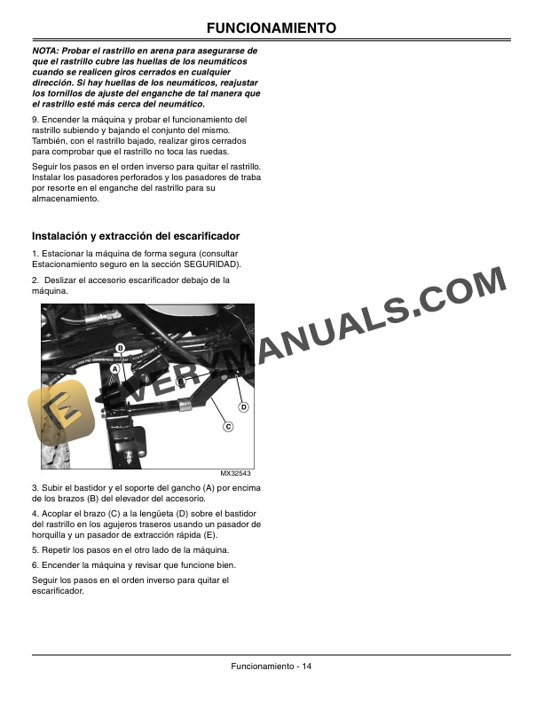 John Deere 1200 Hydro Bunker Rake Operator Manual OMTCU29337 5 John Deere 1200 Hydro Bunker Rakes Operator Manual OMTCU29337-3