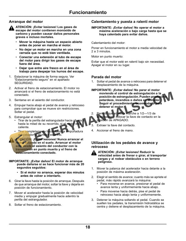 John Deere 1200 Hydro Bunker Rake Operator Manual OMTCU39862 5 John Deere 1200 Hydro Bunker Rakes Operator Manual OMTCU39862-3