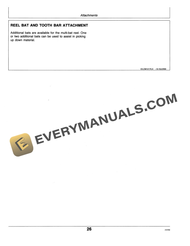 John Deere 1217 and 1219 Mower Conditioner Operator Manual OME80055 2