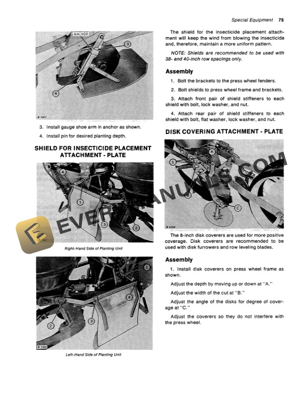 John Deere 1250 PLANTER Operator Manual OMA22852 3