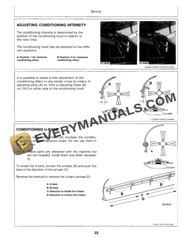 John Deere 1314 and 1315 Impeller Mower-Conditiones Operator Manual OMCC20406-3