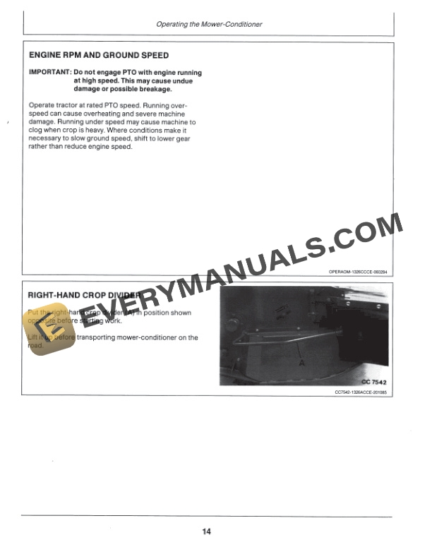 John Deere 1326 and 1327 Impeller Mower-Conditiones Operator Manual OMCC21247-2