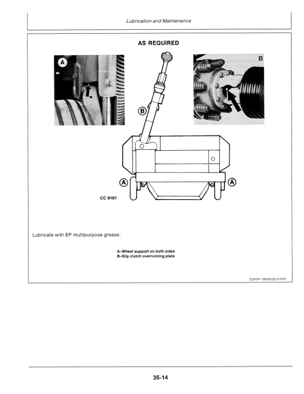 John Deere 1350, 1360, 1460 AND 1470 MOWER CONDITIONER Operator Manual OMCC33002-3