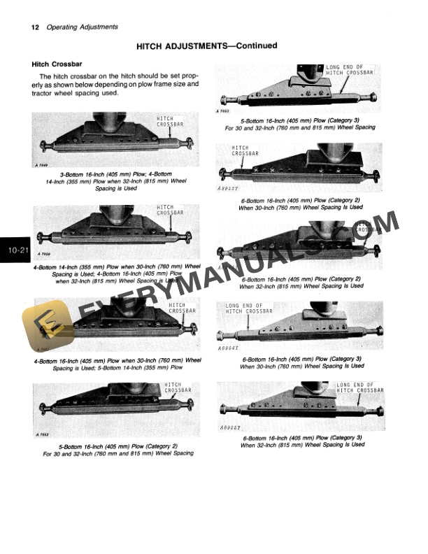 John Deere 135A AND 145A SERIES SEMI-INTEGRAL MOLDBOARD PLOW Operator Manual OMA33858-2