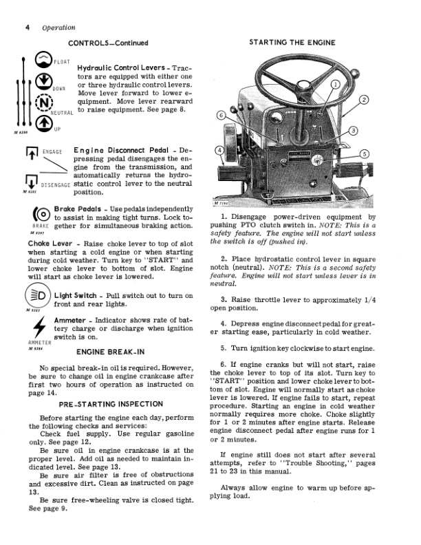 John Deere 140 Hydrostatic Tractor Operator Manual OMM45023-2