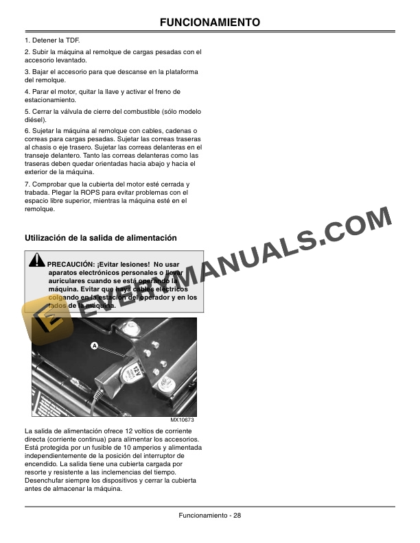 John Deere 1420, 1435, 1445, 1545, 1565 Series II Front Mower Operator Manual OMTCU24076-3