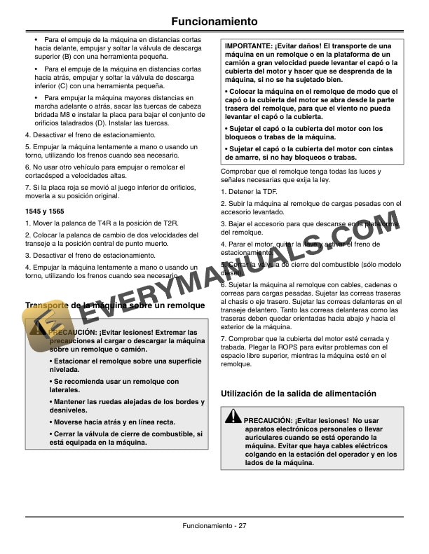 John Deere 1420, 1435, 1445, 1545, 1565 Series II Front Mower Operator Manual OMTCU38023 5 John Deere 1420, 1435, 1445, 1545, 1565 Series II Front Mower Operator Manual OMTCU38023-3