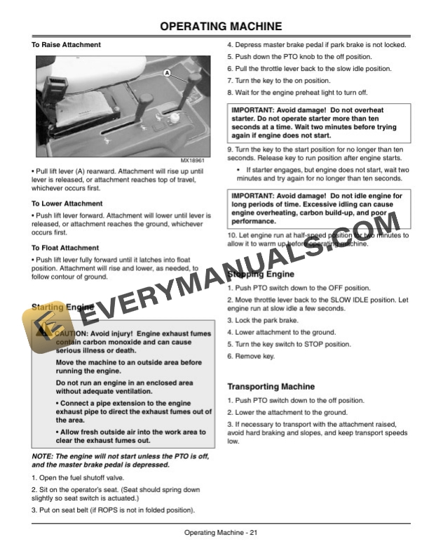 John Deere 1435, 1445, 1545, 1565 Front Mower Operator Manual OMTCU17462 4 John Deere 1435, 1445, 1545, 1565 Front Mower Operator Manual OMTCU17462-2