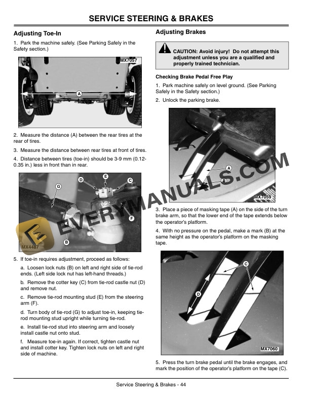 John Deere 1435, 1445 Front Mower Operator Manual OMTCU13566-3