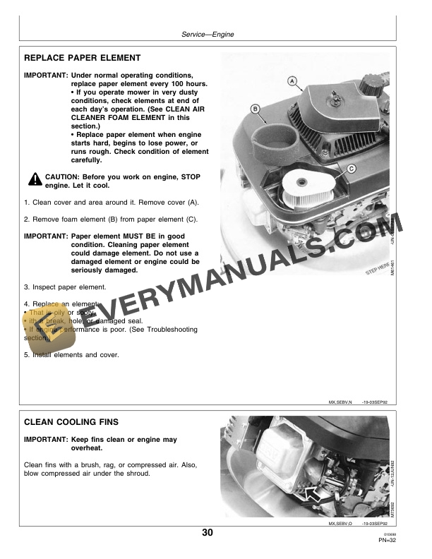 John Deere 14SB and 14SE 21 Inch Walk Behind Rotary Mowers Operator Manual OMM118170 3