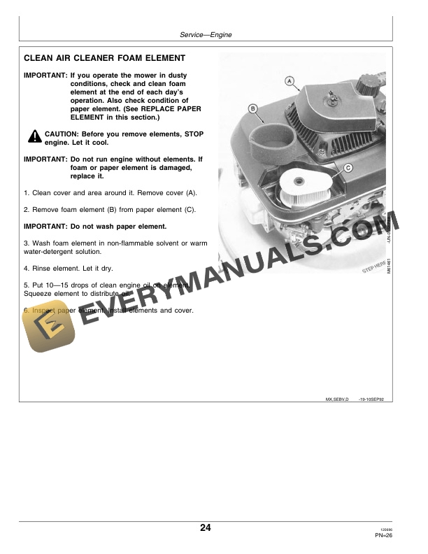 John Deere 14SC 21 Inch Commerical Walk Behind Rotary Mower Operator Manual OMM118175 3