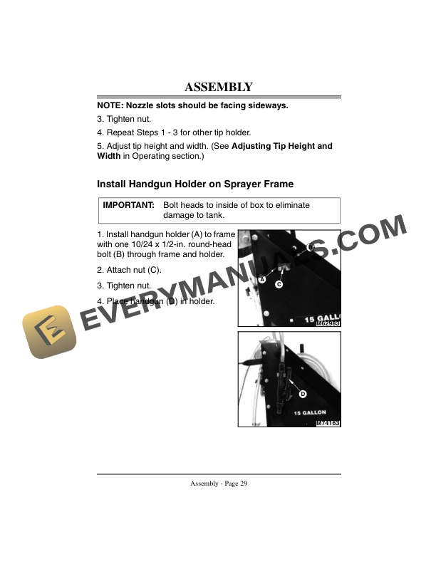 John Deere 15 Gallon Sprayer Operator Manual OMM120496 3