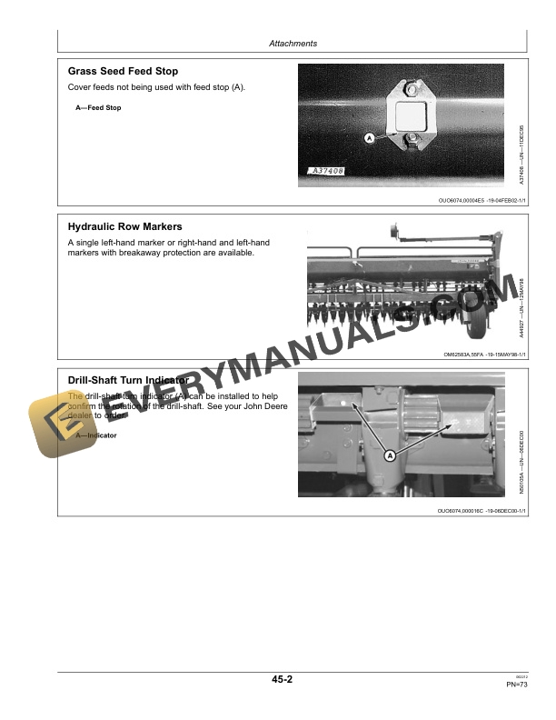 John Deere 1520 Integral Grain Drill Operator Manual OMA95215 5 John Deere 1520 Integral Grain Drill Operator Manual OMA95215-3
