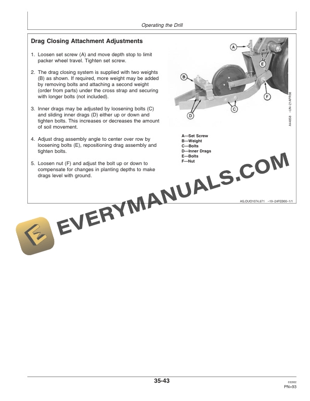 John Deere 1530 TRU VEE Drill Operator Manual OMA72163 3