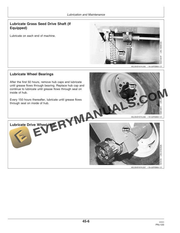 John Deere 1590 Grain Drill Operator Manual OMN300203 3