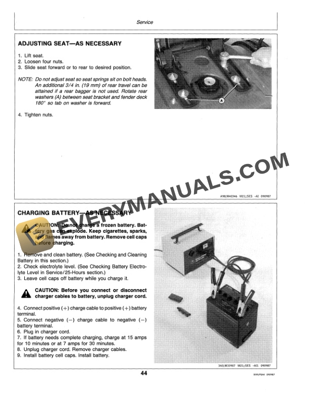 John Deere 160 165 175 180 AND 185 LAWN TRACTORS Operator Manual OMM75874 3