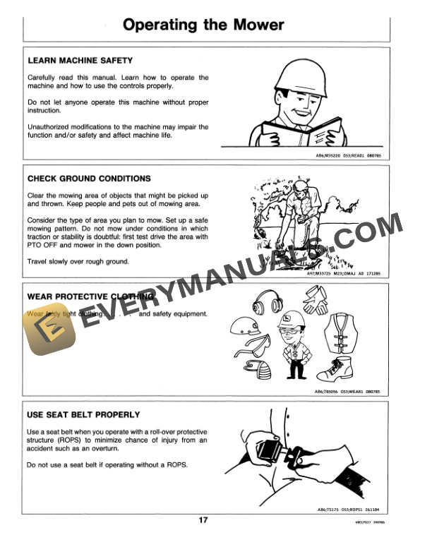 John Deere 160 ROTARY MOWER Operator Manual OMM72244 2