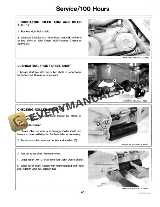 John Deere 160 ROTARY MOWER Operator Manual OMM72244 3