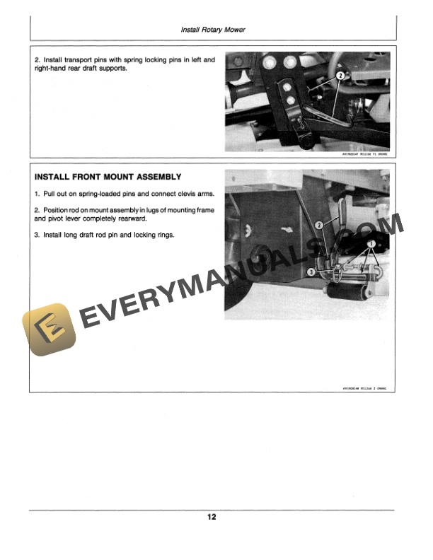 John Deere 160 ROTARY MOWER Operator Manual OMM84159 2