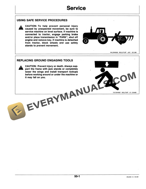John Deere 1600 INTEGRAL MOLDBOARD PLOW Operator Manual OMN200144 3