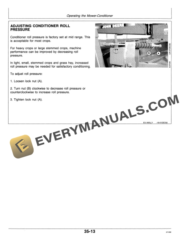 John Deere 1600 Mower-Conditioner Operator Manual OME82444 4 John Deere 1600 MOWER CONDITIONER Operator Manual OME82444-2