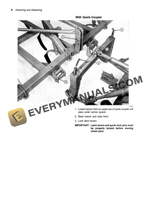 John Deere 1610 Series Integral Chisel Plow Operator Manual OMN159458 2