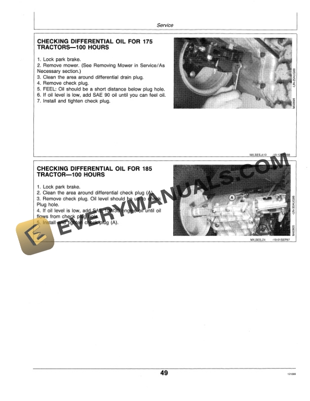 John Deere 170 175 180 and 185 Lawn Tractors Operator Manual OMM95262 3